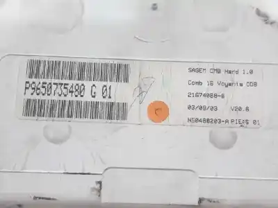 Second-hand car spare part dashboard for citroen c3 i (fc_, fn_) 1.4 hdi oem iam references 9650735480g  