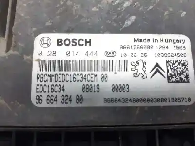 Second-hand car spare part ecu engine control for citroen nemo basis oem iam references 9666432400  