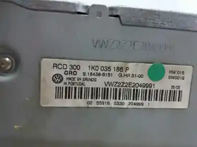 Автозапчасти б/у аудиосистема / радио cd за volkswagen passat b6 (3c2) 2.0 tdi 16v ссылки oem iam 1k0035186p