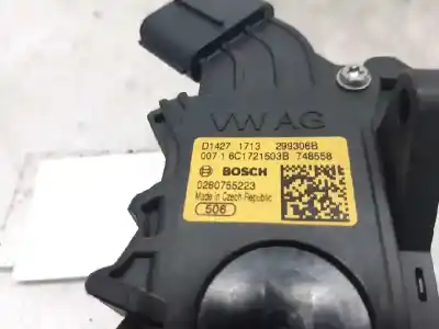 Peça sobressalente para automóvel em segunda mão PEDAL DO ACELERADOR por VOLKSWAGEN POLO V (6R1, 6C1)  Referências OEM IAM 6C1721503B  