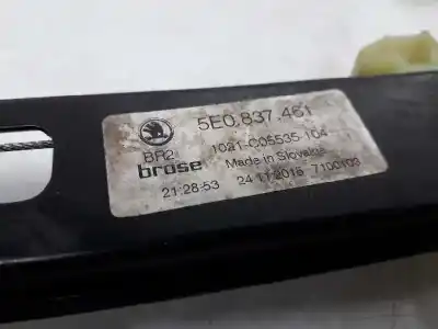 Автозапчасти б/у регулятор стекла переднего левого за skoda octavia combi (5e5) rs ссылки oem iam 5e0837461  