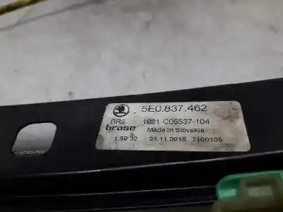 Автозапчасти б/у регулятор стекла переднего правого за skoda octavia combi (5e5) rs ссылки oem iam 5e0837462a