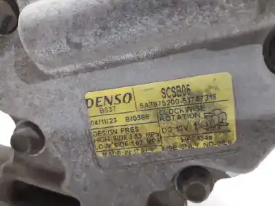 Автозапчастина б/у компресор кондиционера для fiat punto berlina (188) 1.2 8v dynamic посилання на oem iam 51747318  