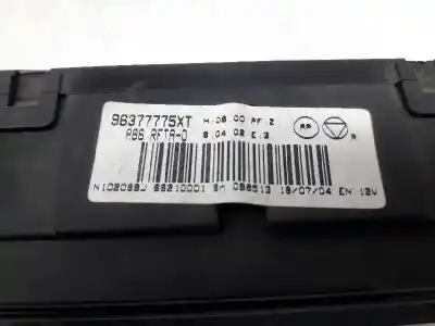 Peça sobressalente para automóvel em segunda mão COMANDO DE SOFAGEM (CHAUFFAGE / AR CONDICIONADO) por CITROEN C3 (F DESDE 11/2001)  Referências OEM IAM 96377775XT  