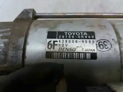 Peça sobressalente para automóvel em segunda mão MOTOR DE ARRANQUE por TOYOTA AURIS  Referências OEM IAM 281000R060  