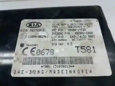 Second-hand car spare part electronic module for kia picanto concept oem iam references 954001yfb0  