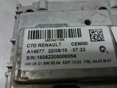 Second-hand car spare part multifunction display for renault kadjar experience oem iam references 280342118r  