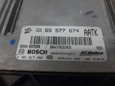 Second-hand car spare part ecu engine control for opel astra j (p10) 2.0 cdti (68) oem iam references 55577674  