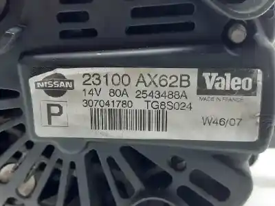 Tweedehands auto-onderdeel ALTERNATOR voor NISSAN MICRA (K12E)  OEM IAM-referenties 23100AX62B  