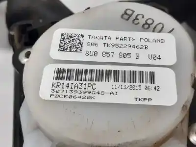 Автозапчасти б/у задний левый ремень безопасности за audi q3 (8ub, 8ug) 2.0 tdi ссылки oem iam 8u0857805b  