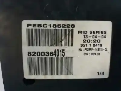 Peça sobressalente para automóvel em segunda mão quadrante por renault clio iii confort expression referências oem iam 8200364015  