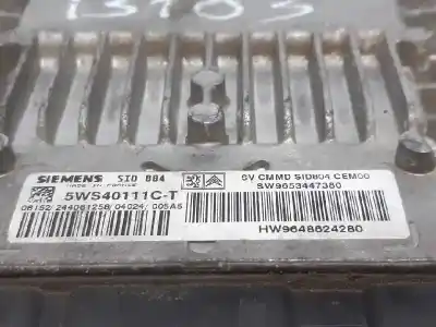 Second-hand car spare part ecu engine control for citroen c2 furio oem iam references 9653447380  