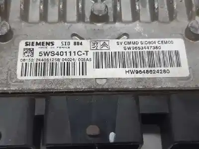 Second-hand car spare part ecu engine control for citroen c2 furio oem iam references 9653447380  