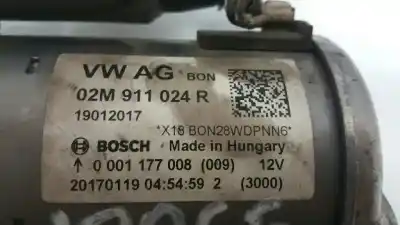 Автозапчасти б/у двигатель запускается за seat ibiza iv (6j5, 6p1) 1.2 tsi ссылки oem iam 02m911024r  