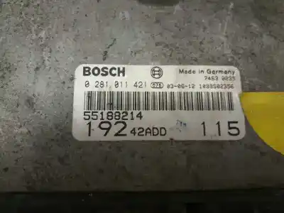 İkinci el araba yedek parçası ecu motor kontrol cihazi için fiat stilo (192) 1.9 jtd cat oem iam referansları 0281011421  