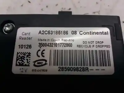 Peça sobressalente para automóvel em segunda mão comutador de ignição por renault megane iii berlina 5 p dynamique referências oem iam 285909828r