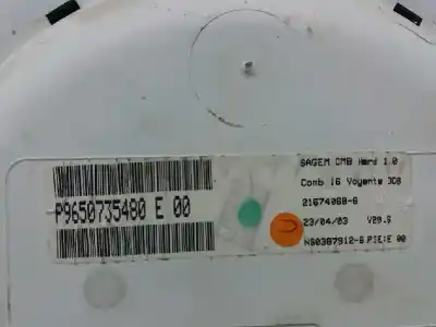 Pezzo di ricambio per auto di seconda mano pannello degli strumenti per citroen c3 pluriel 1.4 riferimenti oem iam p9650735480