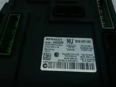 Tweedehands auto-onderdeel elektronische module voor renault kadjar zen 110 cv / 81 kw oem iam-referenties 284b13432r