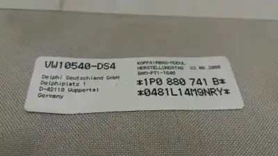 Peça sobressalente para automóvel em segunda mão airbag de cortina dianteiro esquerdo por seat leon (1p1) reference referências oem iam 1p0880741b  