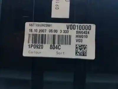 Peça sobressalente para automóvel em segunda mão quadrante por seat leon (1p1) sport limited referências oem iam 1p0920804cx