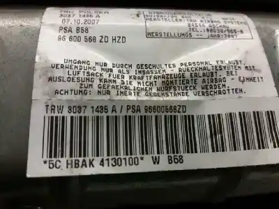 Автозапчасти б/у передняя подушка безопасности за citroen c4 picasso i monospace (ud_) 1.6 hdi ссылки oem iam 96600568zd  