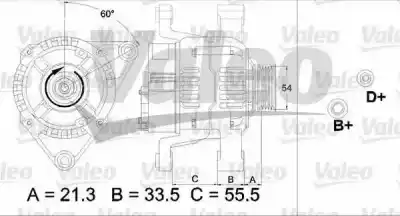 Pezzo di ricambio per auto di seconda mano alternatore per opel corsa c blue line riferimenti oem iam 90534472  
