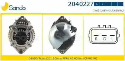Автозапчасти б/у генератор за renault vel satis (bj0) initiale ссылки oem iam 1042103180
