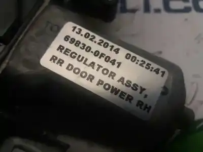 Second-hand car spare part rear right window regulator for toyota verso (aur2/zgr2) 1.6 comfort oem iam references 698300f040  
