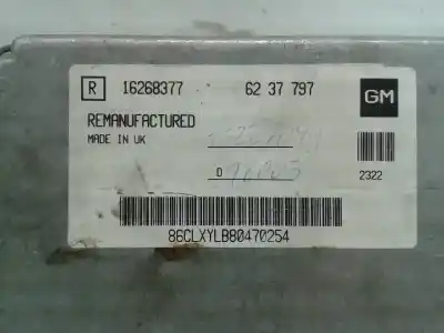 Peça sobressalente para automóvel em segunda mão centralina de motor uce por opel astra g berlina club referências oem iam 16268377  