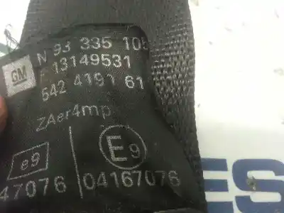 Second-hand car spare part front right seat belt for opel meriva cosmo oem iam references 93335105