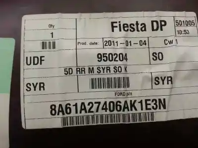 Автозапчасти б/у обивка задней правой двери за ford fiesta (cb1) motor 1.6 ltr. - 70 kw tdci cat ссылки oem iam 8a61a27406a  