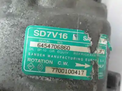 Pezzo di ricambio per auto di seconda mano COMPRESSORE ARIA CONDIZIONATA per RENAULT CLIO I (B/C57_, 5/357_)  Riferimenti OEM IAM 7700100417  