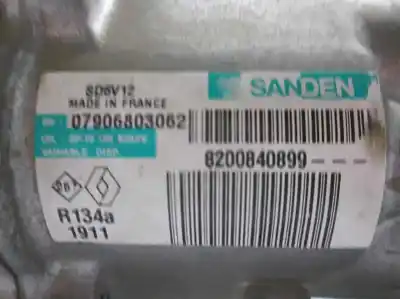 Peça sobressalente para automóvel em segunda mão compressor de ar condicionado a/a a/c por dacia sandero ambiance referências oem iam 8200840899  