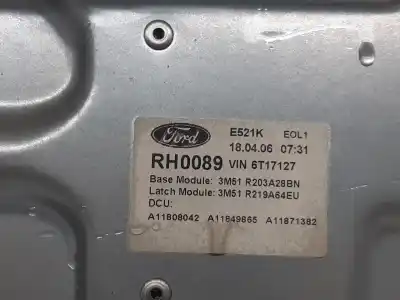 Second-hand car spare part passenger side right window regulator for ford focus c-max (cap) trend (d) oem iam references 1738646