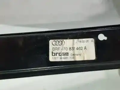 Автозапчасти б/у регулятор стекла переднего правого за audi a6 c6 (4f2) 2.7 tdi ссылки oem iam 4f0837462a  