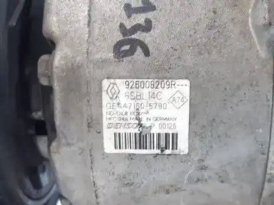 Pezzo di ricambio per auto di seconda mano compressore aria condizionata per renault megane iii berlina 5 p  riferimenti oem iam 926008209r  