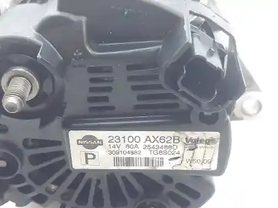 Peça sobressalente para automóvel em segunda mão alternador por nissan note (e11e) visia referências oem iam 23100ax62b  