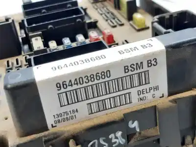 Pièce détachée automobile d'occasion BOITIER FUSIBLE BSM pour CITROEN XSARA BERLINA  Références OEM IAM 9644038680  