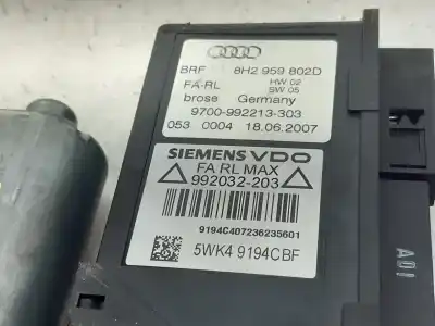 Автозапчасти б/у мотор стекла переднего правого за audi a4 cabrio (8h) 2.0 tdi ссылки oem iam 8h2959802d  