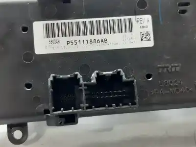 Peça sobressalente para automóvel em segunda mão comando de sofagem (chauffage / ar condicionado) por chrysler sebring berlina 2.0 crd limited referências oem iam p55111886ab  