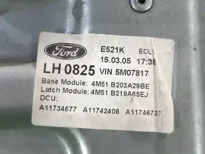 Peça sobressalente para automóvel em segunda mão elevador de vidros dianteira esquerda por ford focus berlina (cap) trend referências oem iam 4m51b203a29be