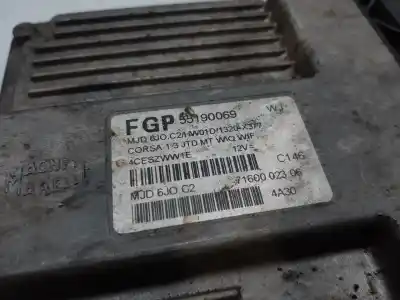 Second-hand car spare part ecu engine control for opel corsa c blue line oem iam references 55190069  