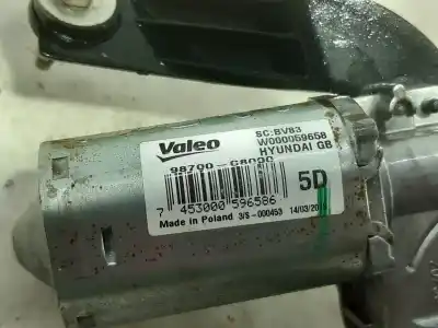 Автозапчастина б/у двигатель заднього склоочисника для hyundai i20 ii (gb, ib) 1.2 посилання на oem iam 98700c8000