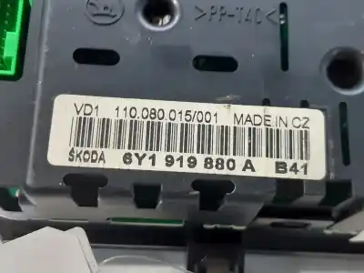 Автозапчастина б/у панель інструментів для skoda fabia familiar (6y5) comfort посилання на oem iam 6y1919880a  