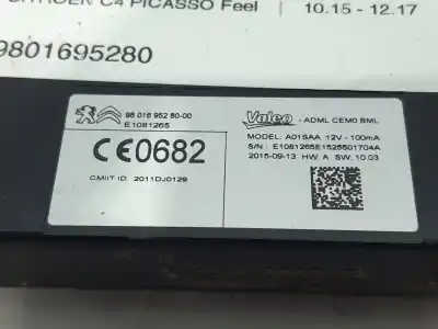Автозапчасти б/у электронный модуль за citroen c4 picasso feel ссылки oem iam 9801695280