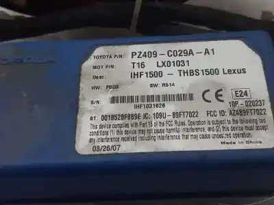 Автозапчастина б/у електронний модуль для lexus is200 (ds2/is2) 220d посилання на oem iam pz409c029aa1  