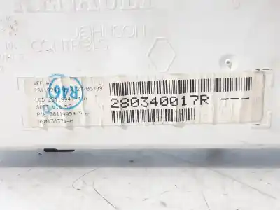 Second-hand car spare part multifunction display for renault clio iii authentique oem iam references 280340017r  