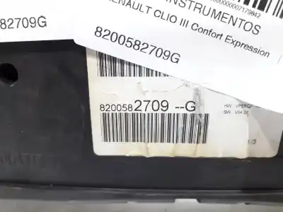 Peça sobressalente para automóvel em segunda mão quadrante por renault clio iii confort dynamique referências oem iam 8200582709g  