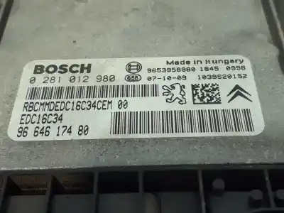 Автозапчасти б/у блок управления двигателем за citroen c4 picasso i monospace (ud_) 1.6 hdi ссылки oem iam 9664617480