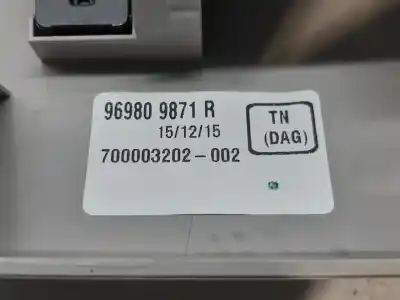 Peça sobressalente para automóvel em segunda mão luz interior por renault kadjar tech road 110 cv / 81 kw referências oem iam 969809871r